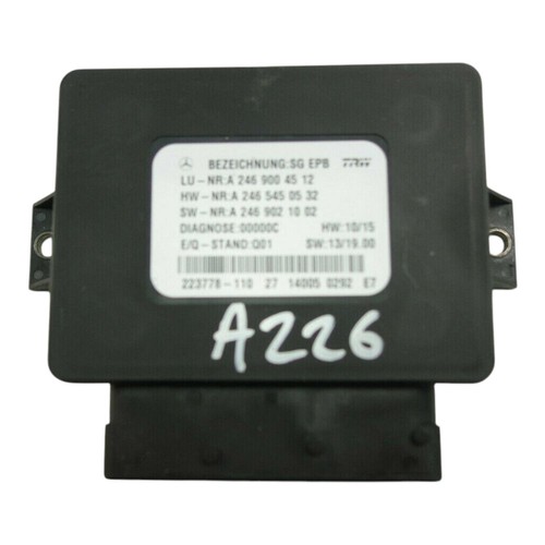 Mercedes B Klasse W246 Feststellbremse Handbremse Steuergerät A2469004512 Bj2014
