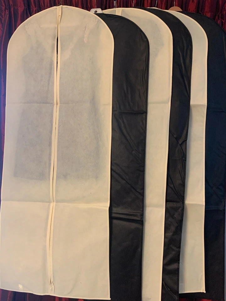 西装面料服装袋。 皮草、礼服存储和旅行 12 包 60 X24 英寸 — 第 3/4 张图片