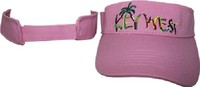Pink Palm Tree Island Tropical Florida Key West Conch Republic Visor Hat Cap Pink Palm Tree Island Tropical Florida Key West Conch Republic Visor Hat Cap