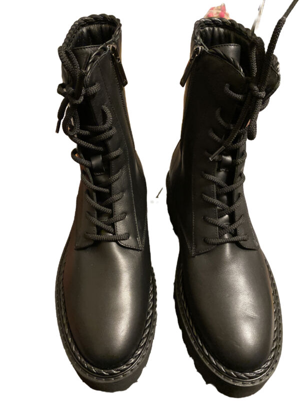 $595 Aquatalia Sadie Leather Combat Boots Size 8.5 NEW MIB $595 Aquatalia Sadie Leather Combat Boots Size 8.5 NEW MIB