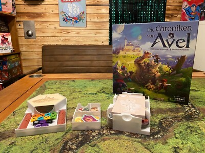 3D Brettspiele Die Chroniken von Avel 3D Druck Schachteleinsatz weiß Zubehör