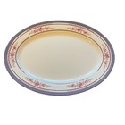 Tai Hong Melamine Serving Platter Floral Design Oval Decorative Plate