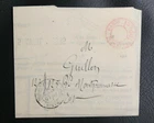 FOLD OF THE GENERAL DIRECTION OF REGISTRATION - APRIL 5, 1835 - STAMP PP 59