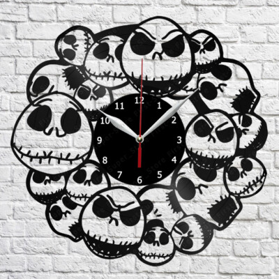 Nightmare Before Christmas Vinyl Record Wall Clock Art Decor