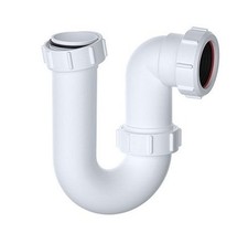 Kitchen Sink U Bend P Trap Waste 76mm Seal 1 1/2" 1.5INCH 40mm 43mm Outlet