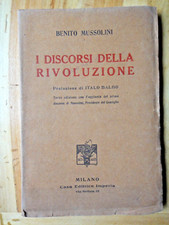 1923-I discorsi della rivoluzione-BENITO MUSSOLINI-Fascismo