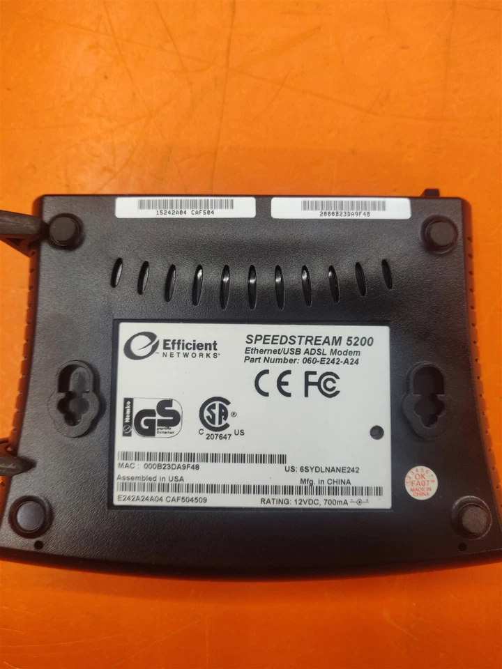 ⭐️⭐️⭐️⭐️⭐️ SpeedStream 5200 Ethernet/USB 060-E242-A24 - Image 4 of 4