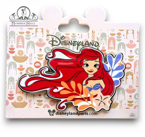 Disney Ariel Princess Flowers the Little Mermaid Pin OE 2024 Disneyland Paris...