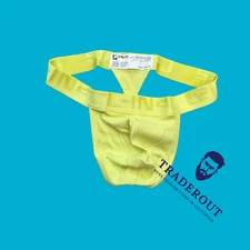 C-IN2 men Yon Yellow core cotton classic Thong G-string underwear size L