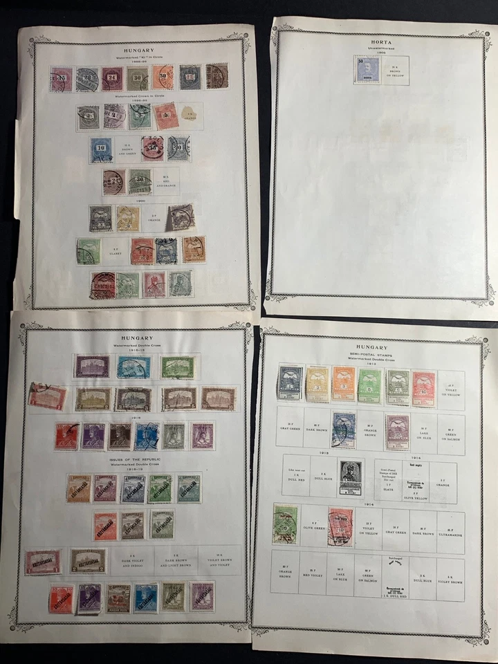 Hungary Collection on Pages. 1871-1950's/Semi-Postals/Newspaper/Postage Rev. - Image 2 of 4