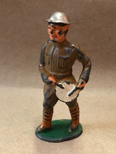 Vintage 1930s Barclay / Manoil Lead WWI Army Soldier Drummer D
