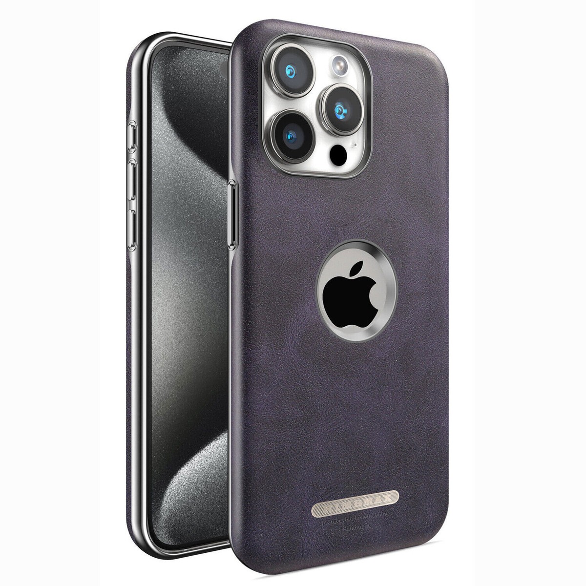 Custodia In Pelle Con Supporto Magnetico Per IPhone 16, 15, 14, 13, 12 – Protezione Antiurto E Anti-graffio