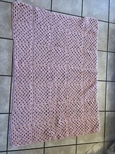 Pink Hand Crocheted Baby Blanket
