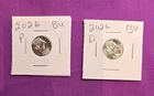2026 P & D Emerging Liberty Dimes "BU"  In Coin Flips! **FREE SHIPPING**#wj592