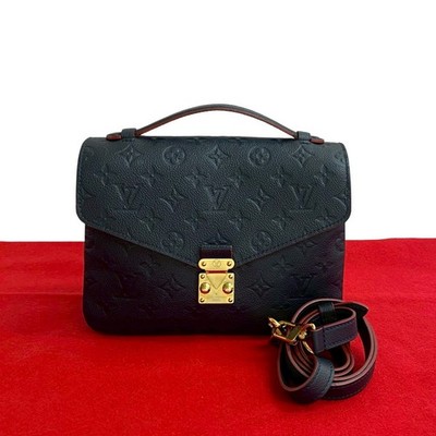 LOUIS VUITTON Pochette Metis MM Monogram Ann Platt Schultertasche Leder Navy...
