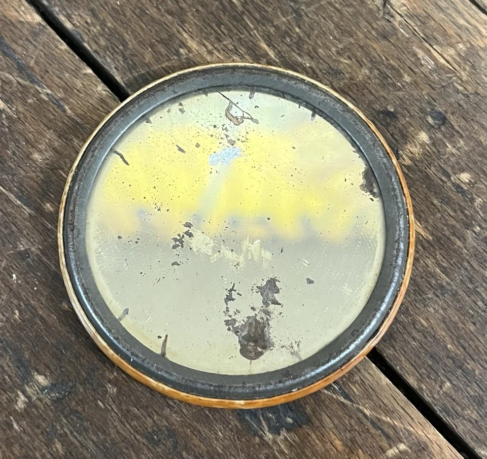 ANTIQUE C. 1910 KLEINERTS DRESS SHIELDS CELLULOID POCKET MIRROR SIGN VICTORIAN Foto 2 de 2