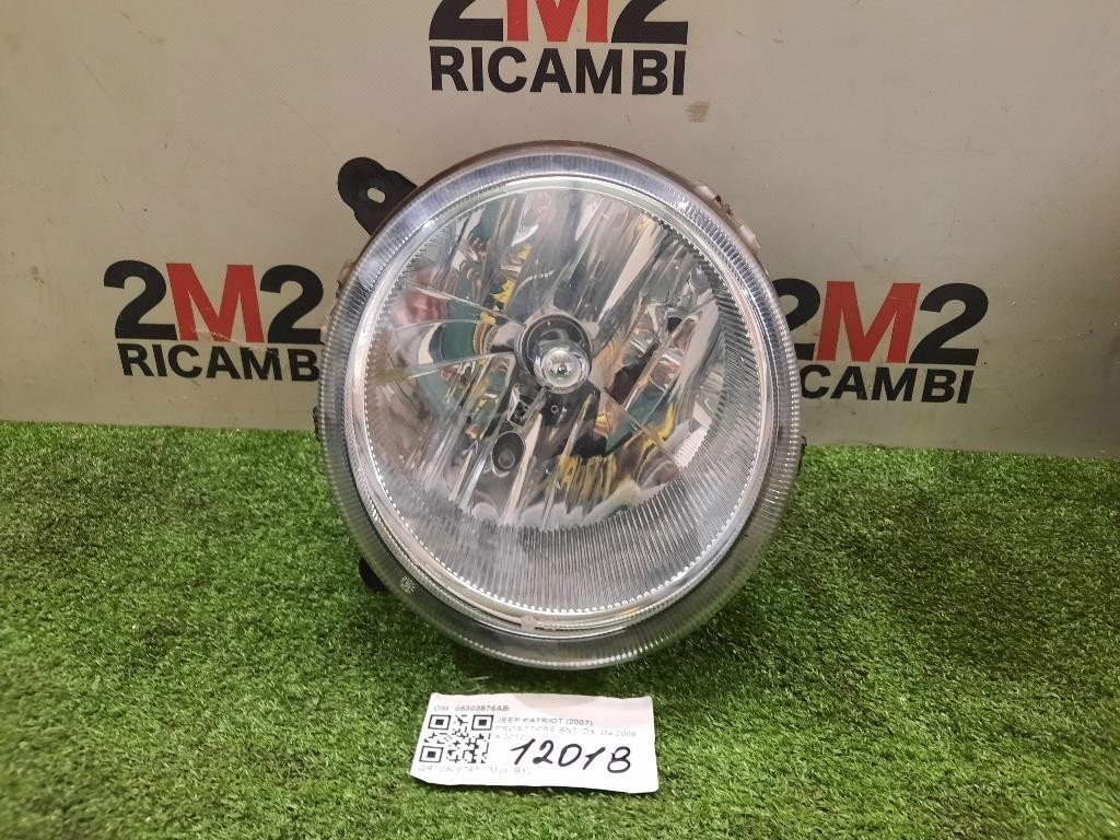 FARO ANTERIORE DESTRO PER JEEP Patriot 1° Serie 05303876AB BYL (07>)