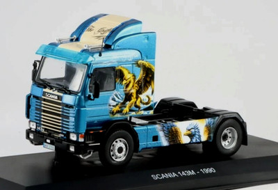 HACHETTE/IXO 1/43 1990 SCANIA 143M TRUCK CAB IN BLUE ''THE GRIFFIN'' SCHEME