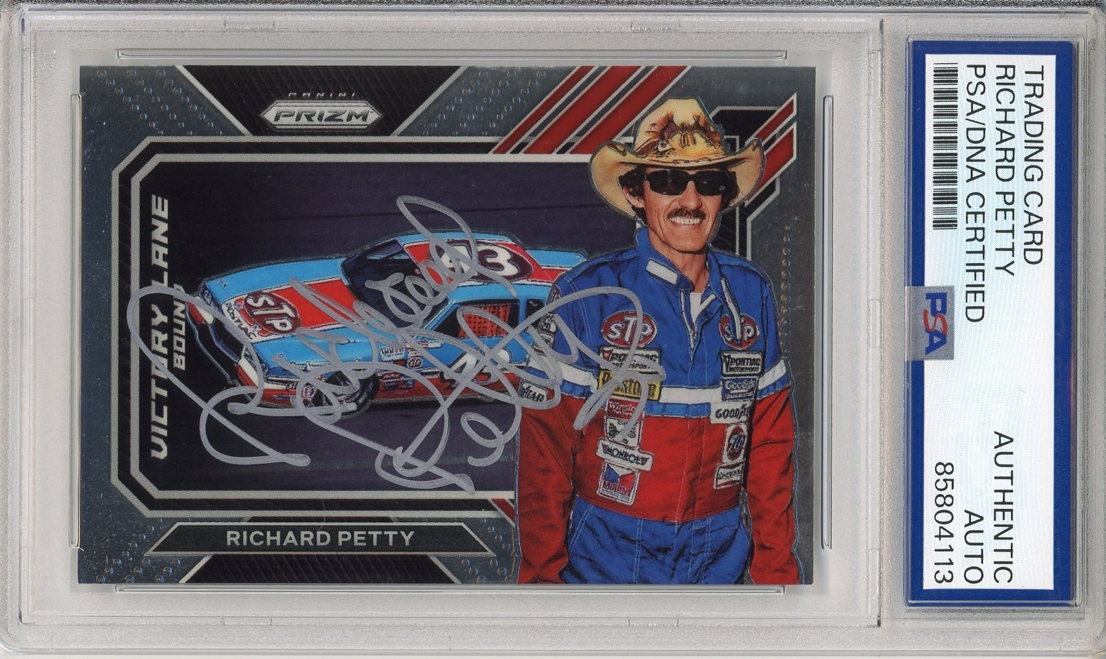 2023 PANINI PRIZM VICTORY LANE NASCAR RICHARD PETTY SIGNED AUTOGRAPH PSA DNA COA
