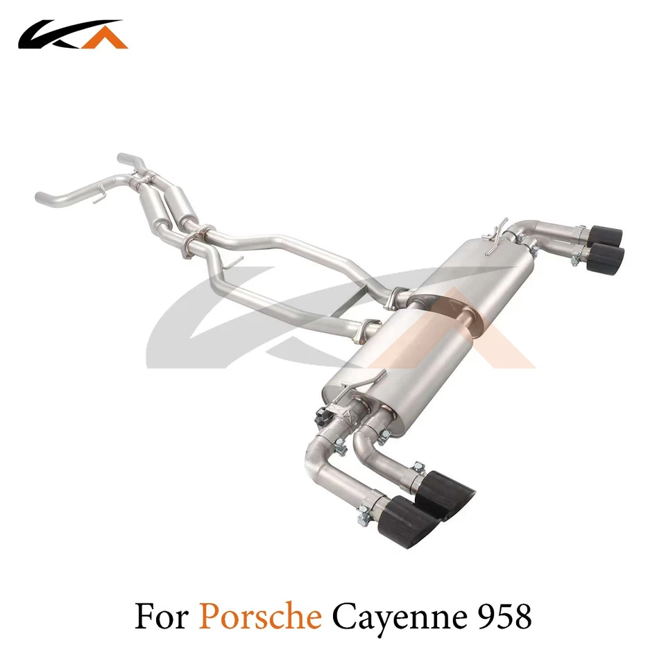 Escape KA Catback para Porsche Cayenne 958 3.0T sección trasera acero Foto 2 de 4