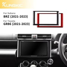 Real Carbon Fiber Car Navigation Interior Trim for Subaru BRZ Toyota GR86 2021