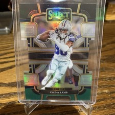 2023 Panini Select - Concourse CeeDee Lamb #29 Black & Green Prizm Die-Cut