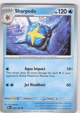 2023 Sharpedo Uncommon SV03: Obsidian Flames 047/197 NM Normal LP-NM