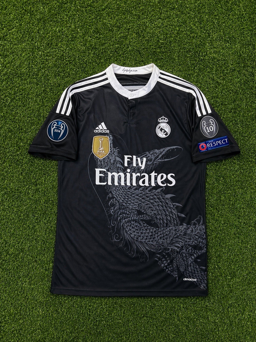 2014 Ronaldo Away Jersey Black Jersey #7 Size Large