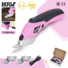 Cordless Electric Scissors Battery Operated For Fabric Leather Cardboard 2 Blade