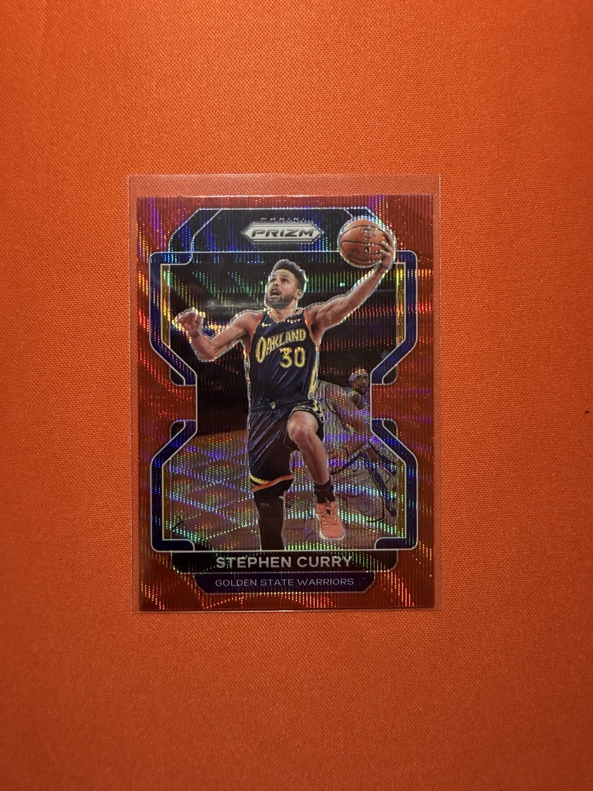 2021-22 Panini Prizm - Stephen Curry #154 Ruby Wave Prizm