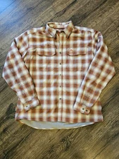 Simms Guide Series Fleece Lined Flannel Shirt Jacket XL Cold Weather Shacket