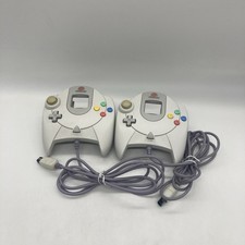 Sega Dreamcast Official White Controller HKT-7700 Original OEM 2 controllers