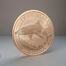 Australia 2016 Tiger Shark 50 Cents 1/2oz .999 Silver Commemorative Coin