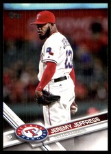 Jeremy Jeffress 2017 Topps #514 Rangers MLB READ FREE SHIPPING AutographDen