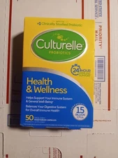 Culturelle Probiotics Health & Wellness 24 Hour Immune Support 50 Capsules