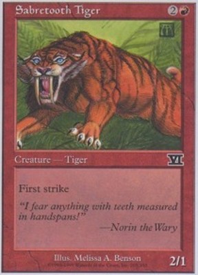 Sabretooth Tiger - Heavily Played, English