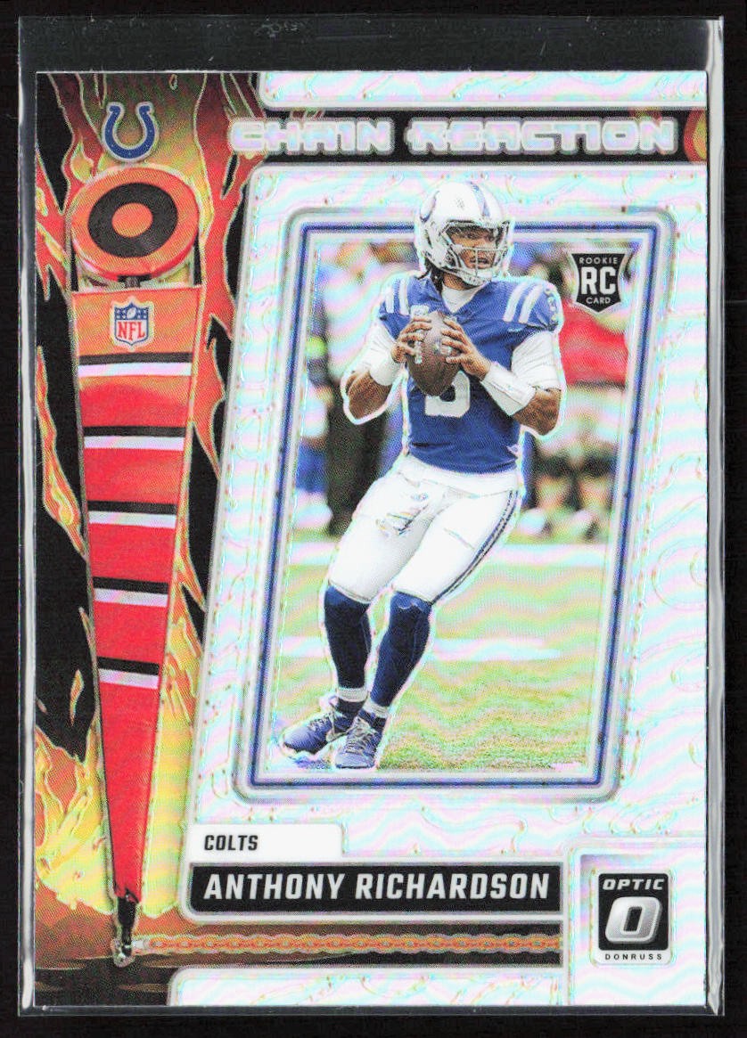 2023 Donruss Optic Anthony Richardson Chain Reaction Holo Prizm Rookie #CR-AN
