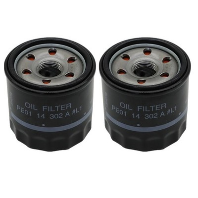 2PACK For Mazda Engine Oil Filter Cartridge PE01-14-302B PE0114302A