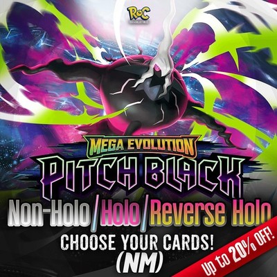 Pitch Black (Non-Holo/Holo/Reverse Holo) pick your card! Complete your set!