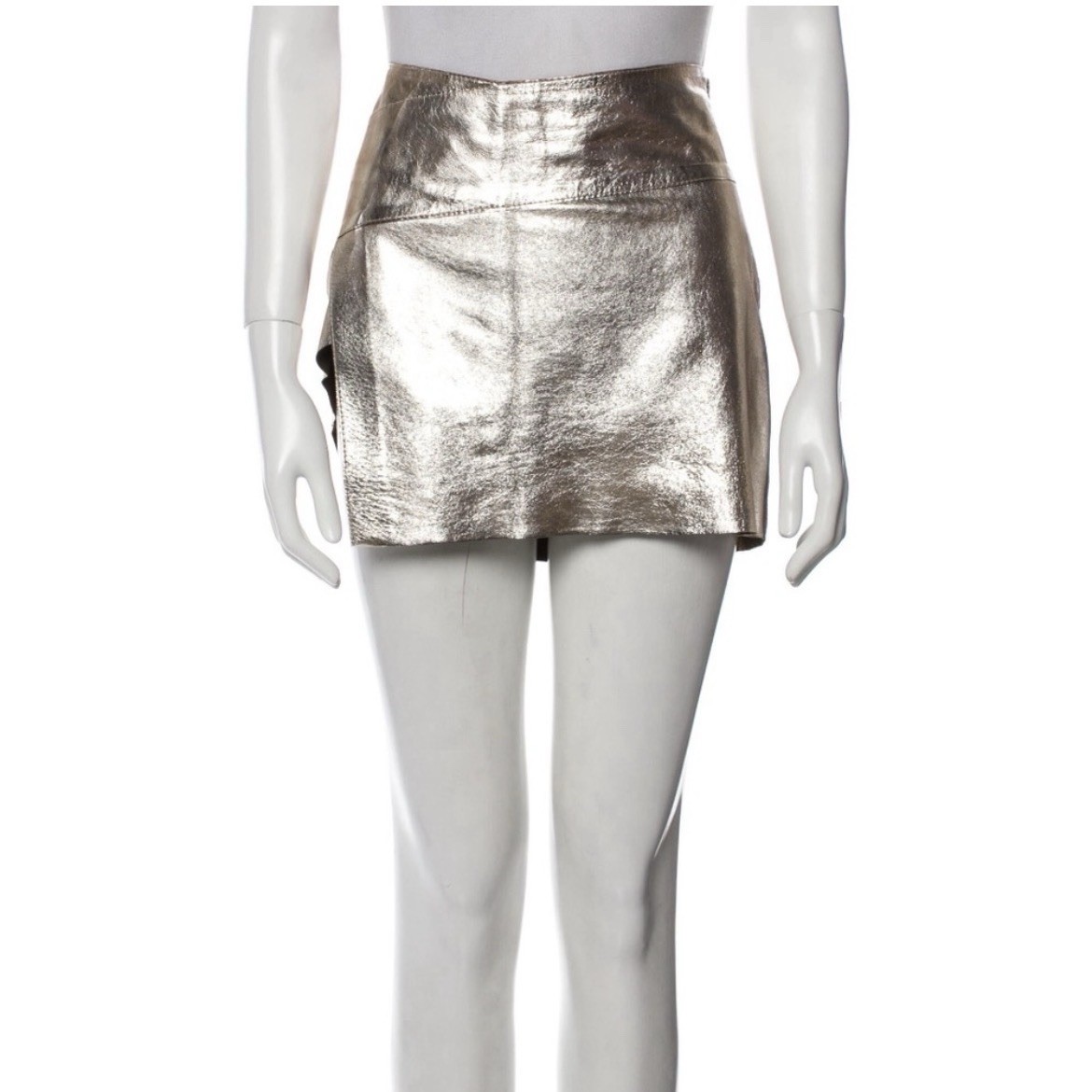 BA&SH Leather Mini Skirt Women's