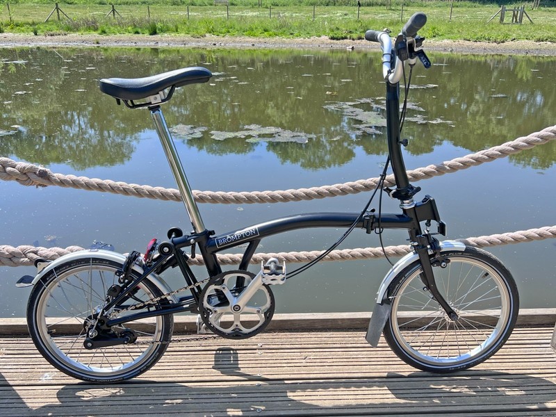Brompton M3L 3-Speed Folding Bike - Matte Black - Great Condition