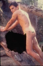 ANDREW RYAN- EAGLE STUDIO- OUTDOORS POSE- - GAY INTEREST--35MM  SLIDE-
