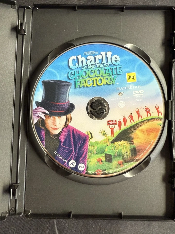 Charlie and the Chocolate Factory (Region 4) - DVD- Johnny Depp Tested - Image 2 of 4