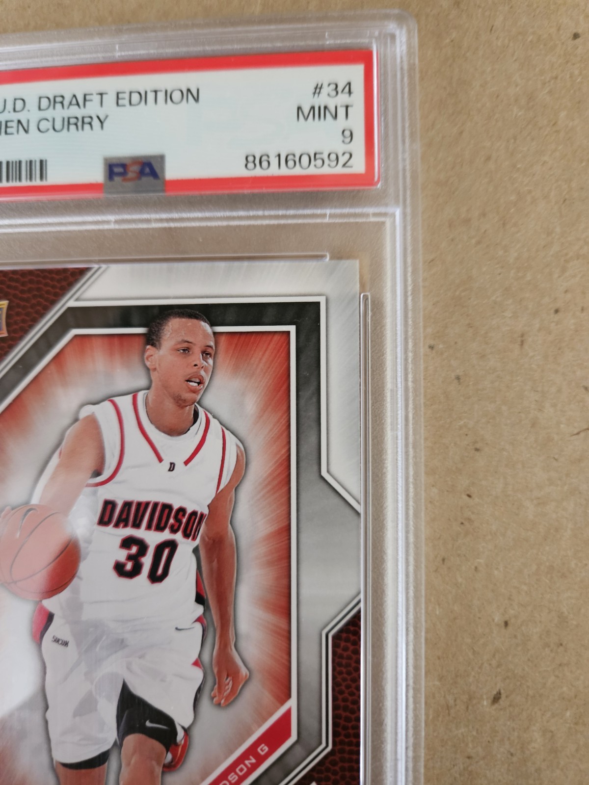 2009 U.D. DRAFT EDITION (SP) STEPHEN CURRY #34 (RC) PSA 9 "MINT" W/MINT SLAB!!! view 8