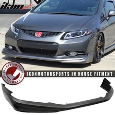 Fits 12-13 Honda Civic Coupe 2dr Usdm Md Style Front Bumper Lip Spoiler Pu Fits 12-13 Honda Civic Coupe 2dr Usdm Md Style Front Bumper Lip Spoiler Pu