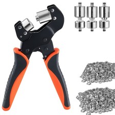Uimoso Grommet Tool Kit 5/16" 3/8" 1/2" with 900 Eyelets