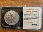 U.S. Mint American Eagle 2001 1 oz Silver Coin Business Strike .9993 Fine