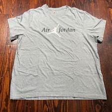Jordan 2XL Streetwear T-Shirt Gray Oversized