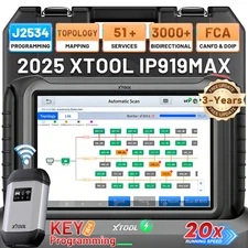 XTOOL IP919 MAX Top J2534 Programming Diagnostic Tool OBD2 Scanner Topology Map