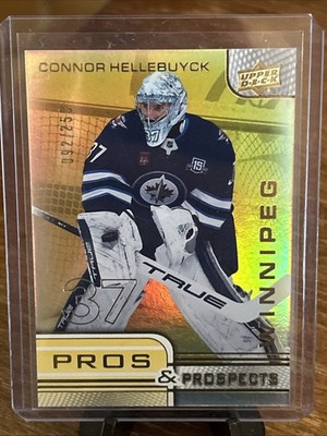 2025-26 UD Extended Series CONNOR HELLEBUYCK #PP-11 Pros & Prospects Gold /250